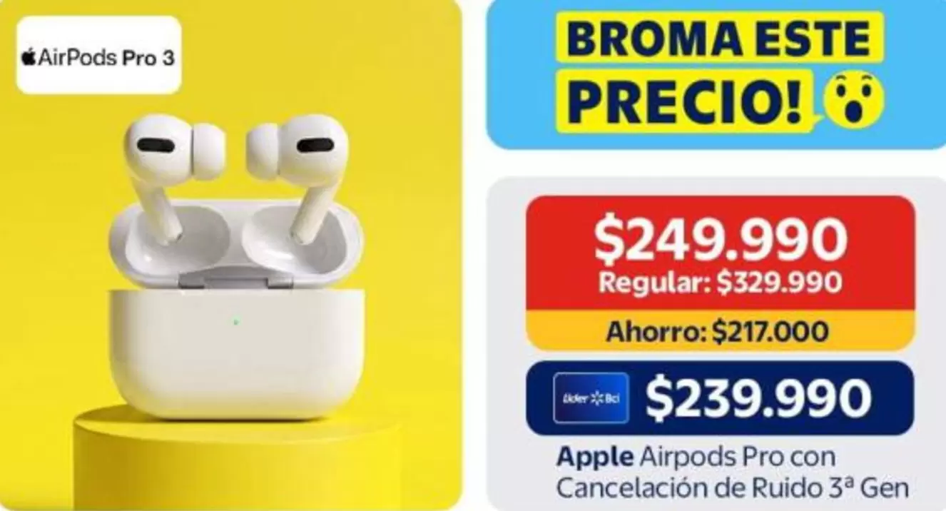 Lider - Airpods Pro Con Cancelacion De Ruido 3a Gen