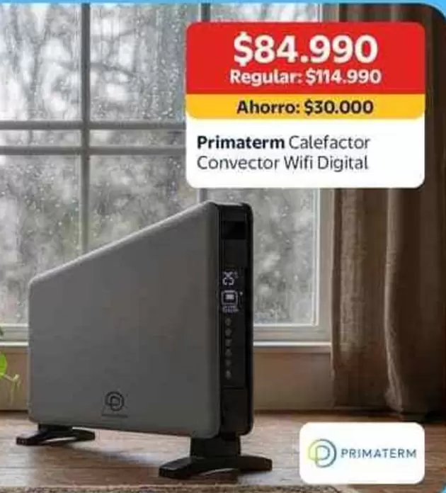 Primaterm Calefactor Convector Digital