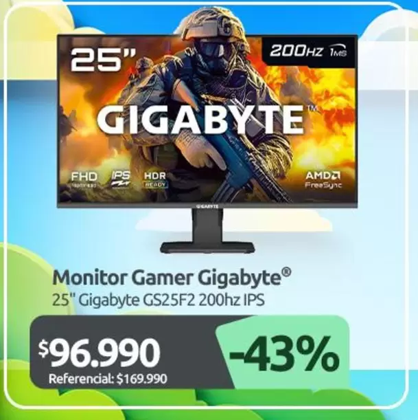 AMD - Monitor Gamer G25f2