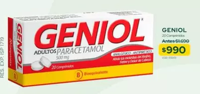 Geniol - Adultos Paracetamol