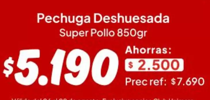 Pechuga Deshuesada