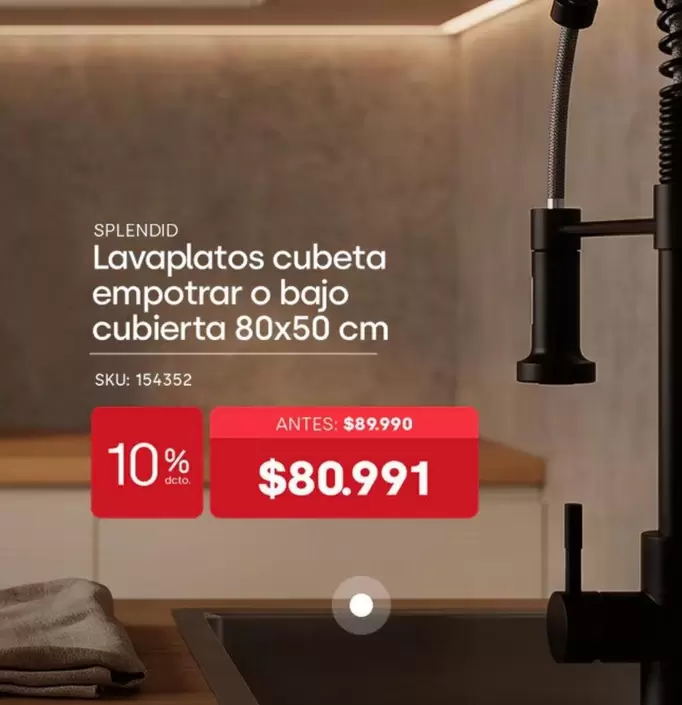 Splendid - Lavaplatos Cubeta Empotrar O Bajo Cubierta