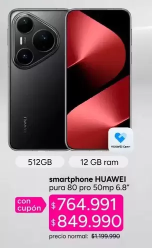 Huawei - Smartphone PUR 80 PRO 50MP 6.8°