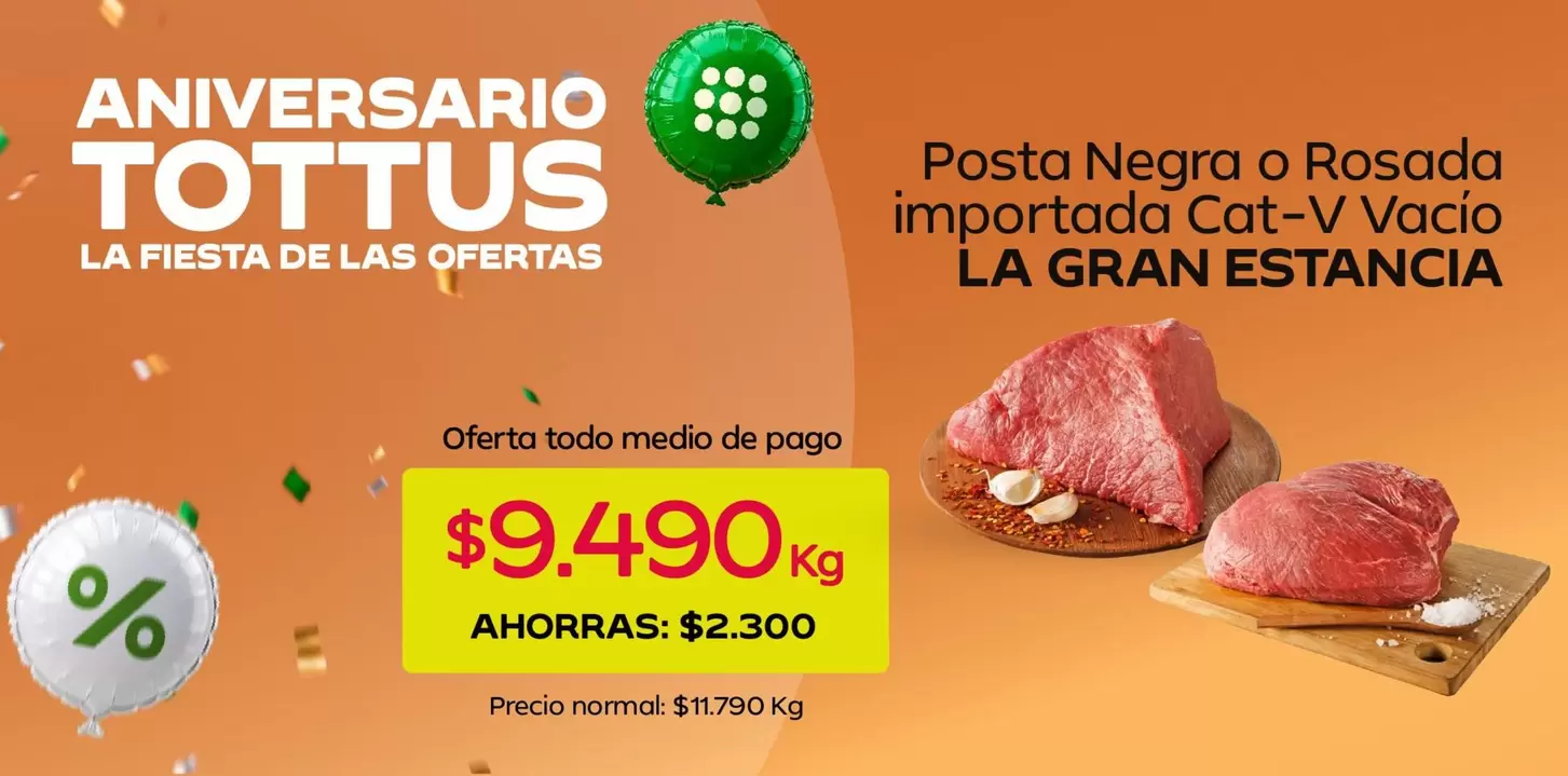 Tottus - Posta Negra O Rosada Importada Cat-v Vacio