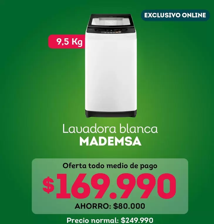 Mademsa - Lavadora Blanca