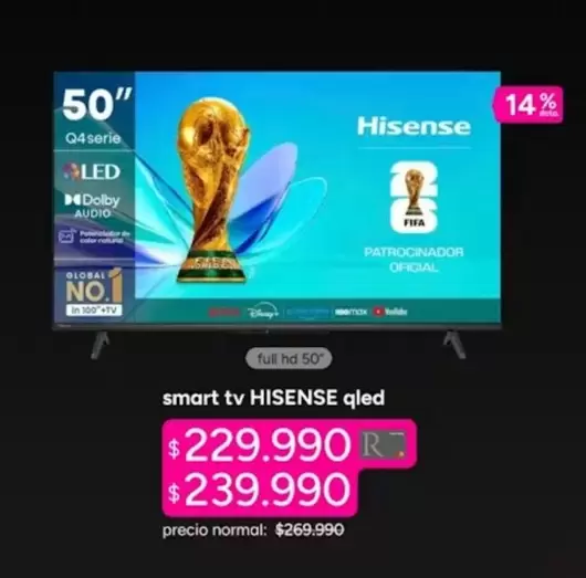 Hisense - Smart Tv Qled