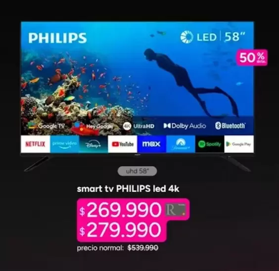 Philips - Smart Tv Led 4k