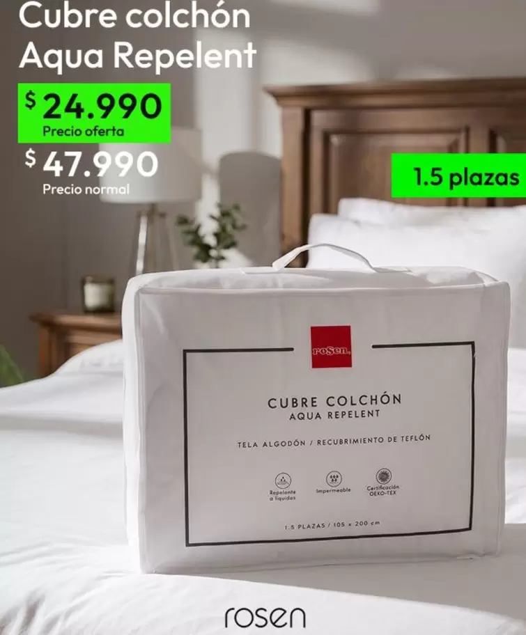 Rosen - Cubre Colchón Aqua Repelant