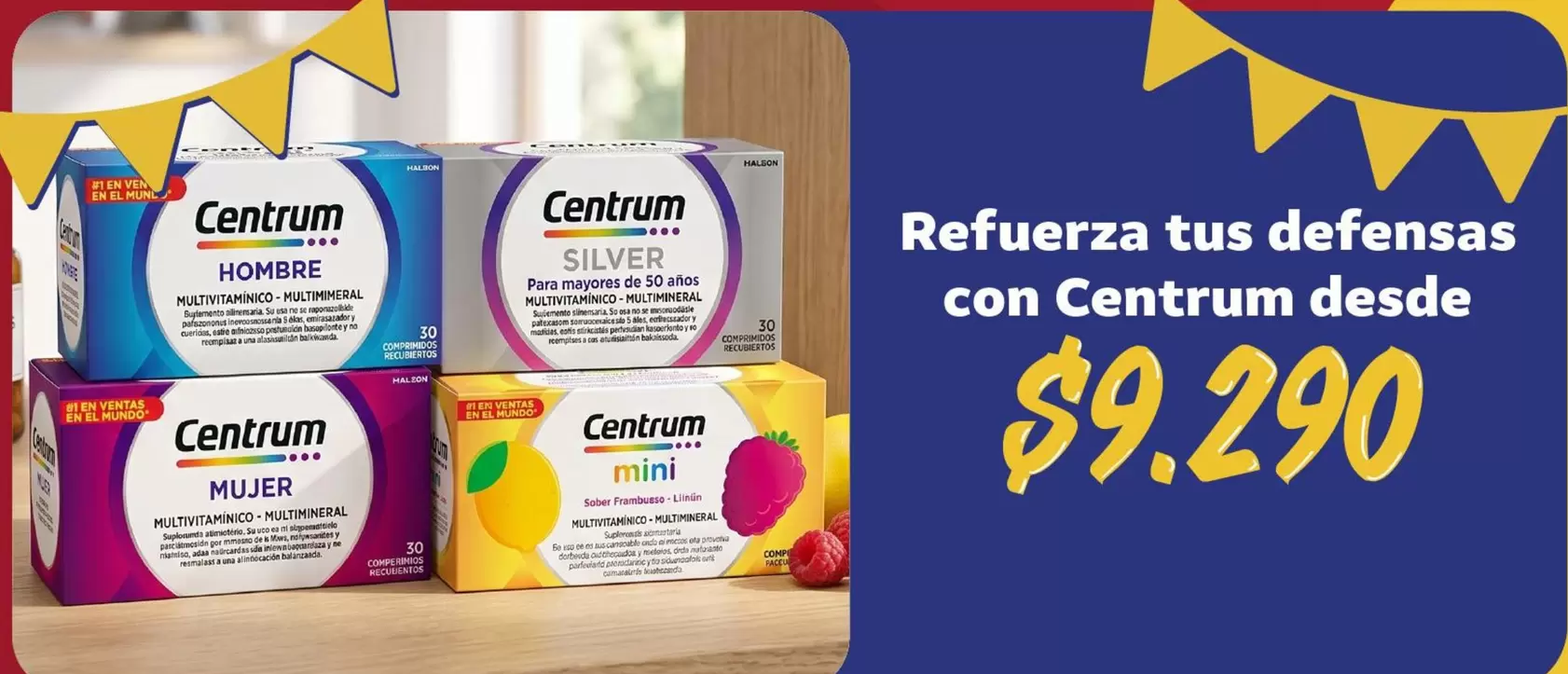 Centrum - Refluerza Tus Defenses Con  Desde