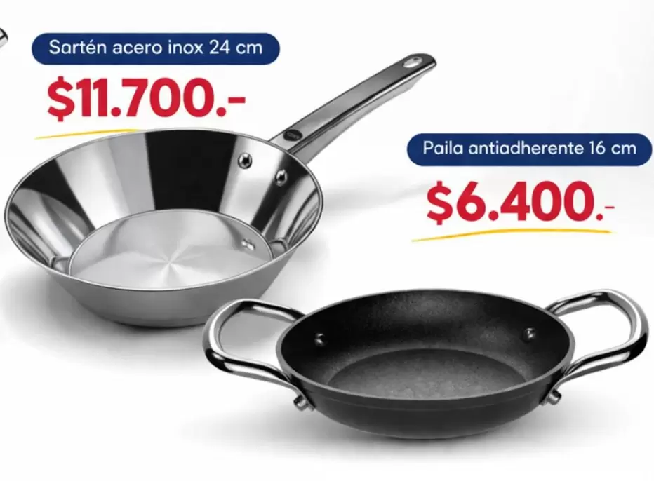 Sarten Acero Inox 24 cm