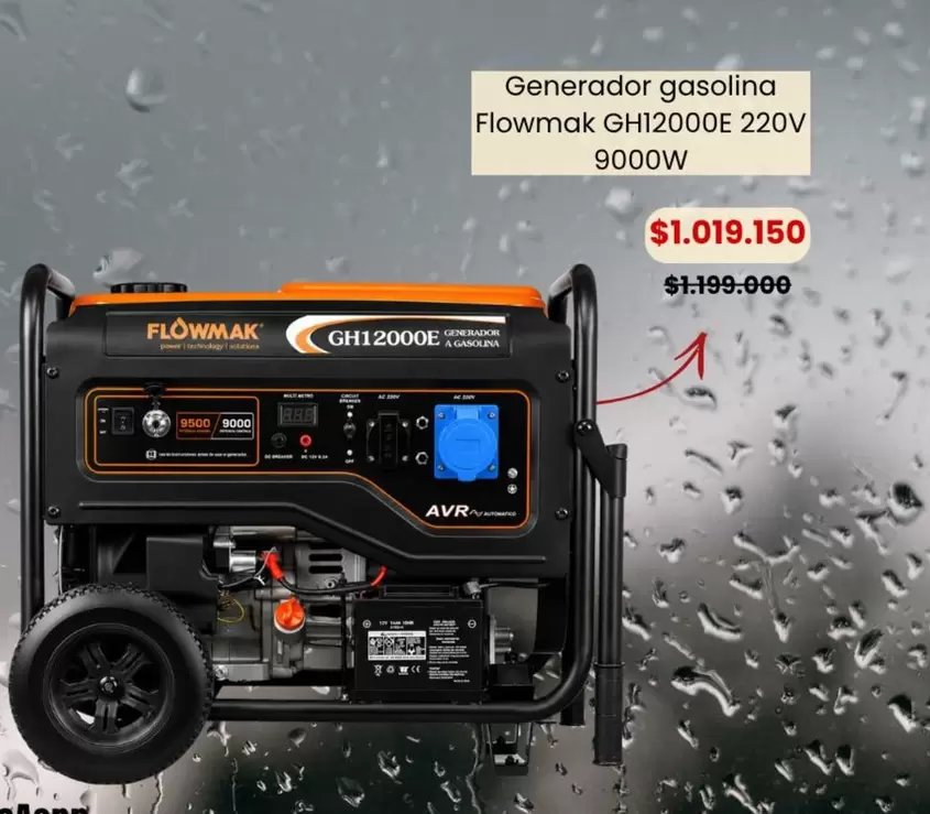 Power - Generador Gasolina Gh1200e