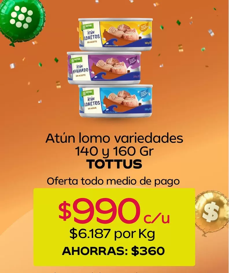 Tottus - Atún Lomo