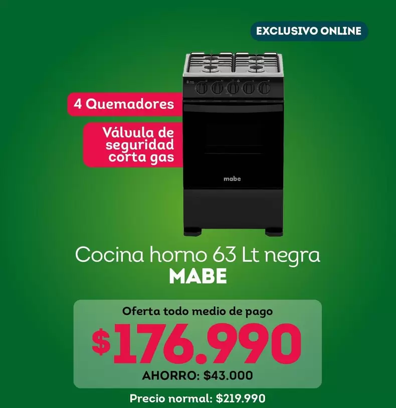 Mabe - Cocina Horno