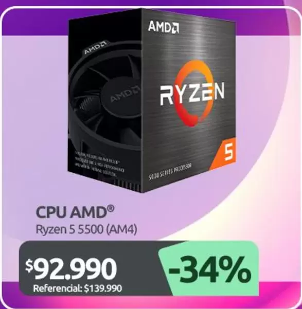 AMD - Ryzen 5 5500 (Am4