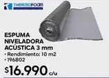 Espuma Niveladora Acústica 3 Mm