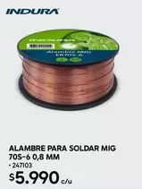 MSI - ALAMBRE PARA SOLDAR MIG 70S-6 0,8 M