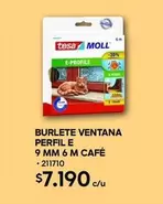 Tesa - Burlete Ventana Perfil E 9 Mm 6 M