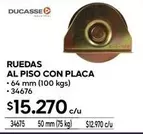 Ruedas Al Piso Con Placa
