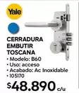 Yale - Cerradura Embutir Toscana