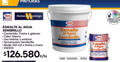 Sipa - Esmalte Al Agua Semibrillo