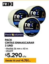 Rex - Pack Cintas Enmascarar 3 Und