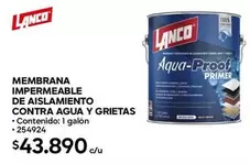 Lanco - Membrana Impermeable De Aislamiento Contra Agua Y Grietas