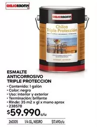 Chilcorrofin - Esmalte Anticorrosivo Triple Proteccion