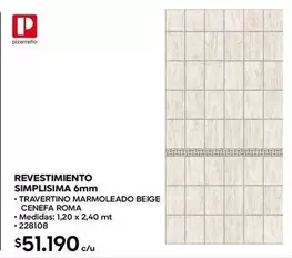 Revestimiento Simplissima 6mm