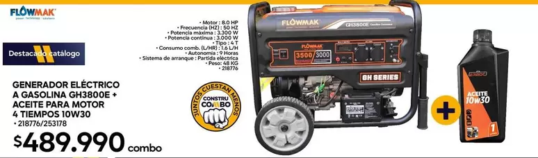 Power - Generador Electroco Gaso No A Cubo IGP