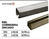 Riel Corredera Zincado