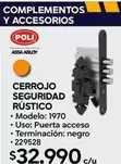 Cerrojo Seguridad Rustico