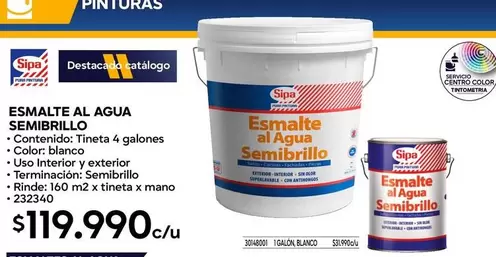 Sipa - Esmalte Al Agua Semibrillo
