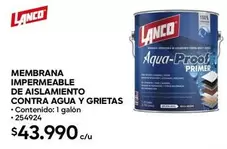 Lanco - Membrana Impermeable De Aislamiento Contra Agua Y Grietas