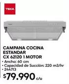 Teka - Campana Cocina Estandar Cx 62120 1 Motor