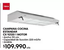 Teka - Campana Cocina Estandar CX 92120 1 Motor