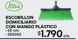 Clean - Escobillon Domiciliario Con Mango Plastico