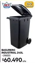 Rey - Basurero Industrial 240L