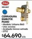 Urbano - Cerradura Embutir Pomo