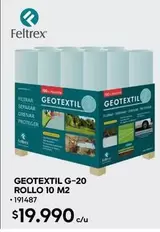 Geotextil G-20 Rollo 10 M2