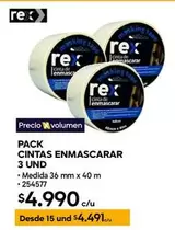 Rex - Pack Cintas Enmascarar 3 Und