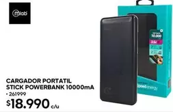 Energy - Cargador Portatil Stick Powerbank 10000ma