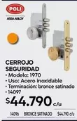 Cerrojo Seguridad