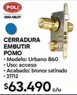 Urbano - Cerradura Embutir Pomo