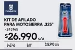 Kit De Afilado Para Motosierra 325