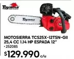 HP - Motosierra Tcs25x-12tsn-gii