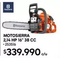 HP - Motosierra 2,14 Hp 16" 38 Cc