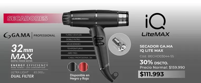 Ga.Ma - Secador G.a.ma IQ Lite Max