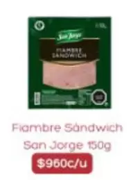 San Jorge - Fiambre Sandwich