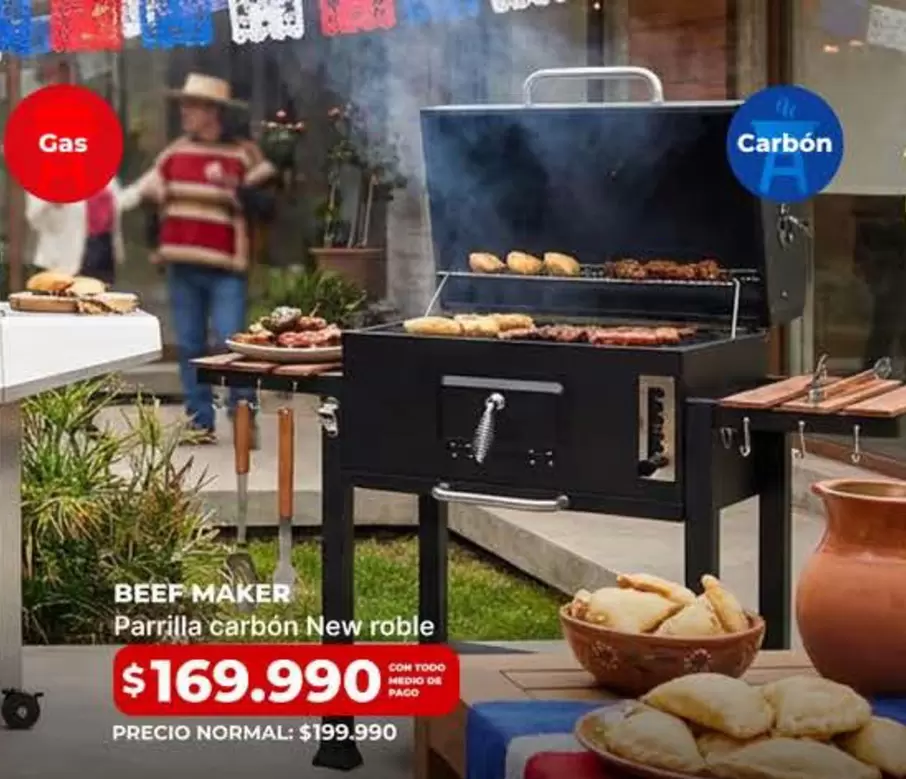 Parrilla Carbon New Roble