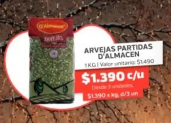 Valor - Arvejas Partidas
